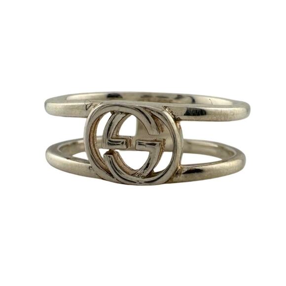 Gucci Interlocking G Open Band Ring Size 5.75 (11) - Picture 4 of 13
